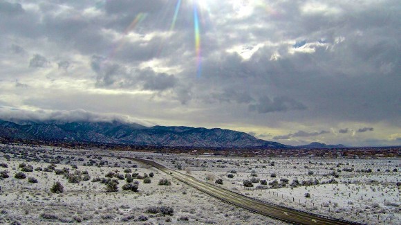 Winter brings snow to Albuquerque
