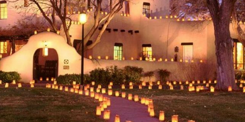 Experience the Luminarias of Albuquerque in Old Town